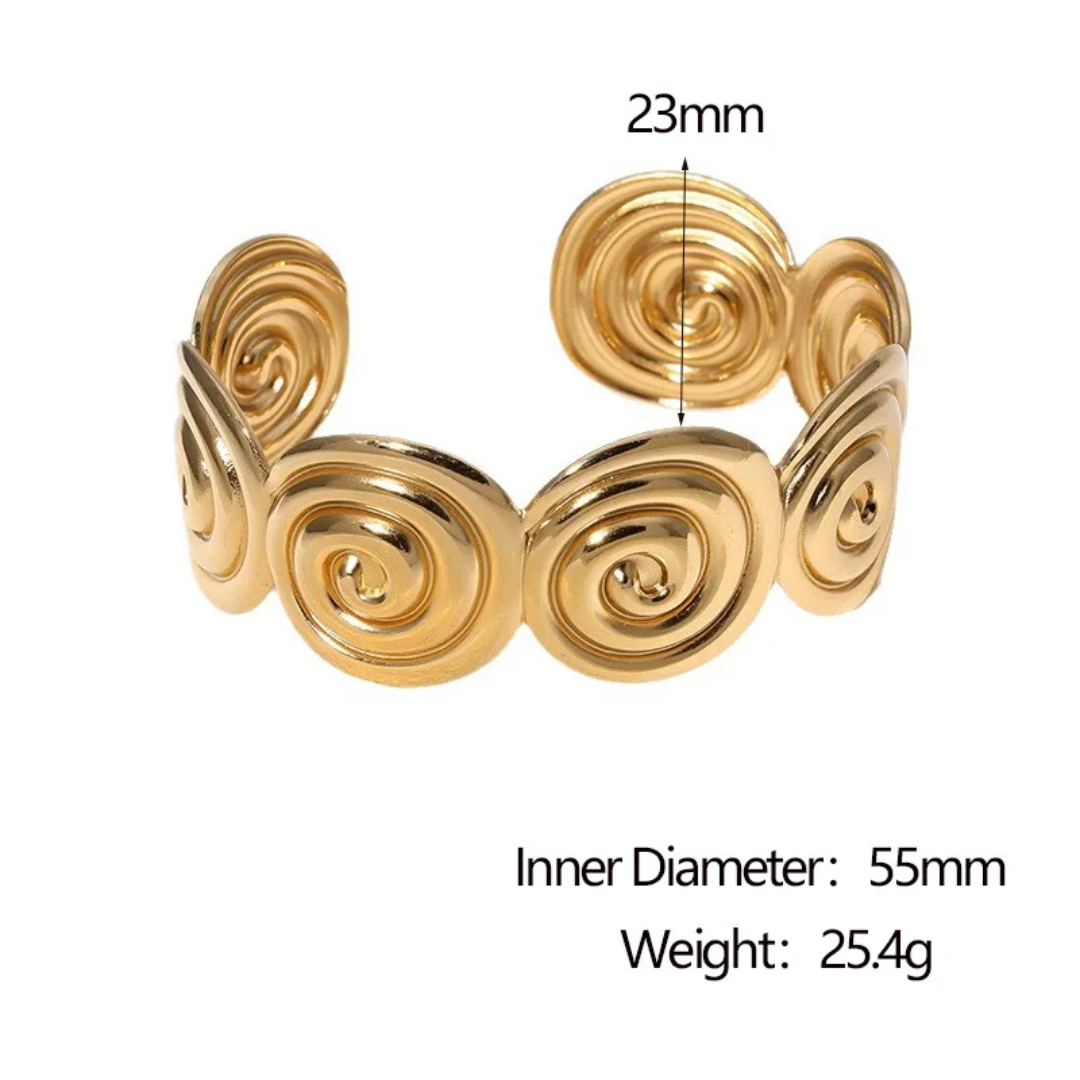 Spiral Cuff Bracelet