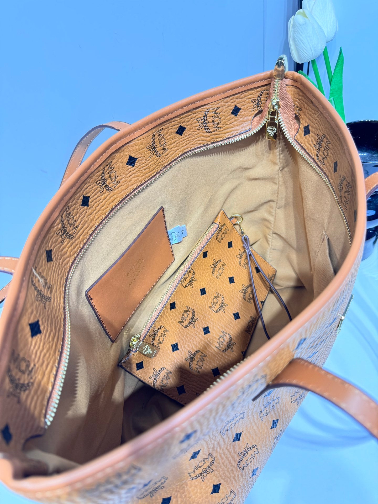MCM Inspired Tote Bag