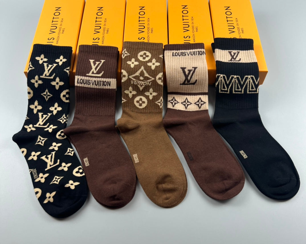 LV inspired Socks