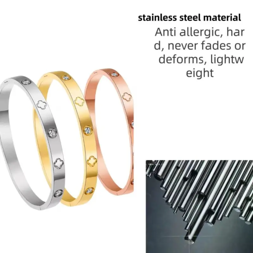 Van Cleef inspired Clover Bangles