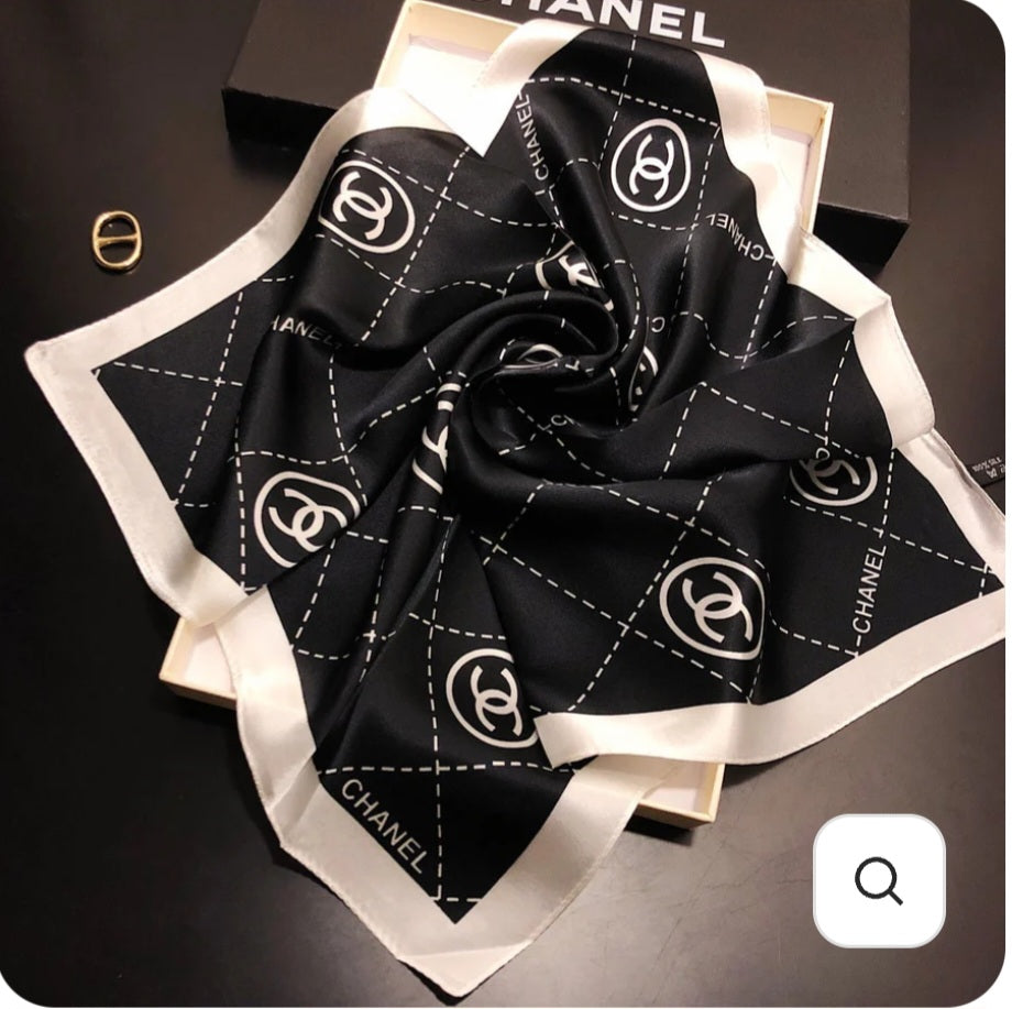 Chanel inspired Square Scarf