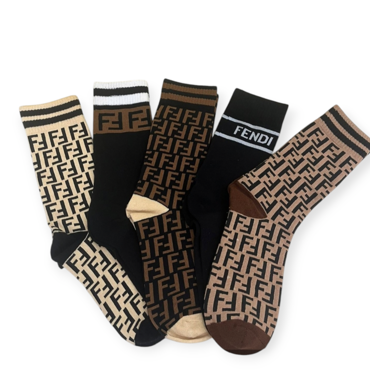 Fendi inspired sock set