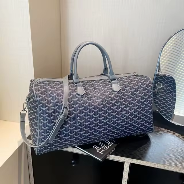 Goyard Inspired Duffle Bag