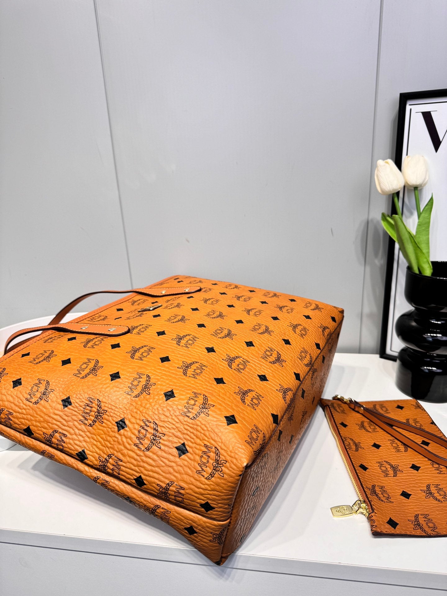 MCM Inspired Tote Bag