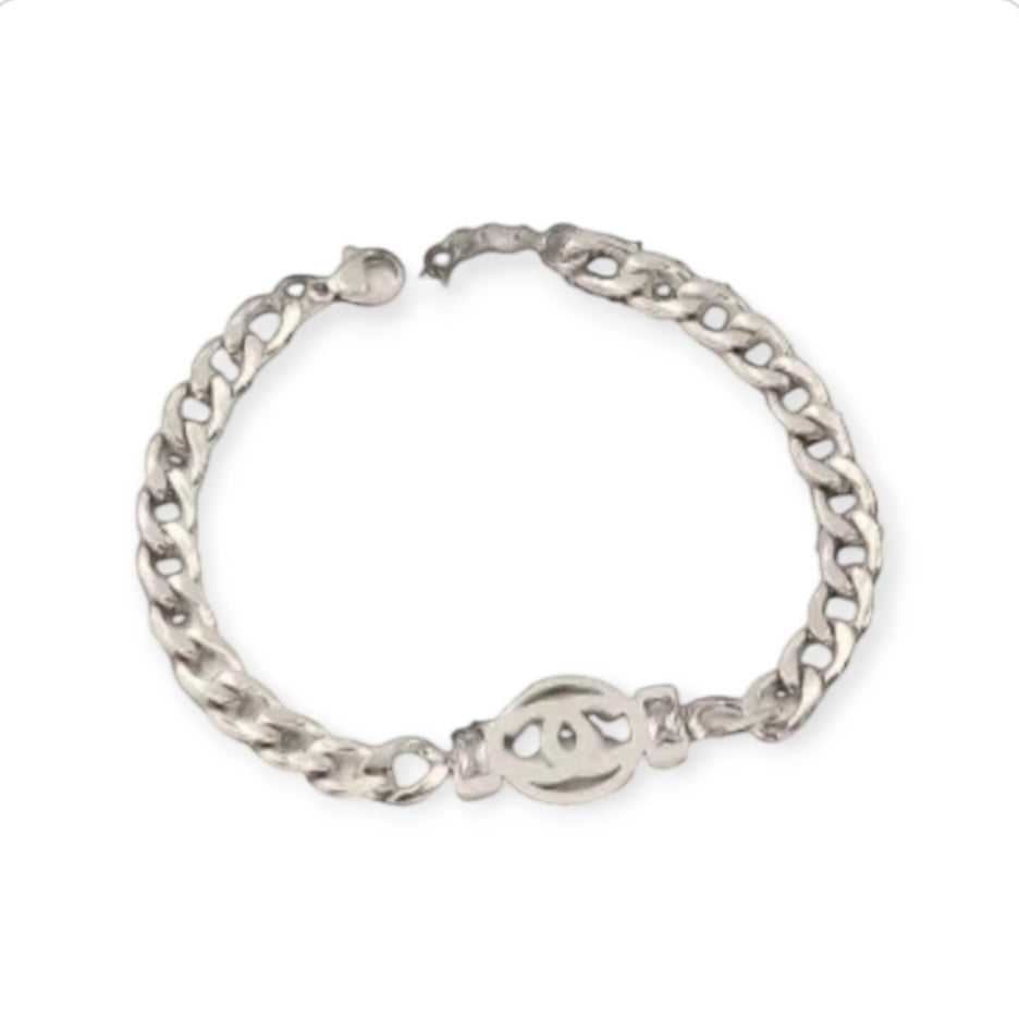 Chanel inspired cuban link chain