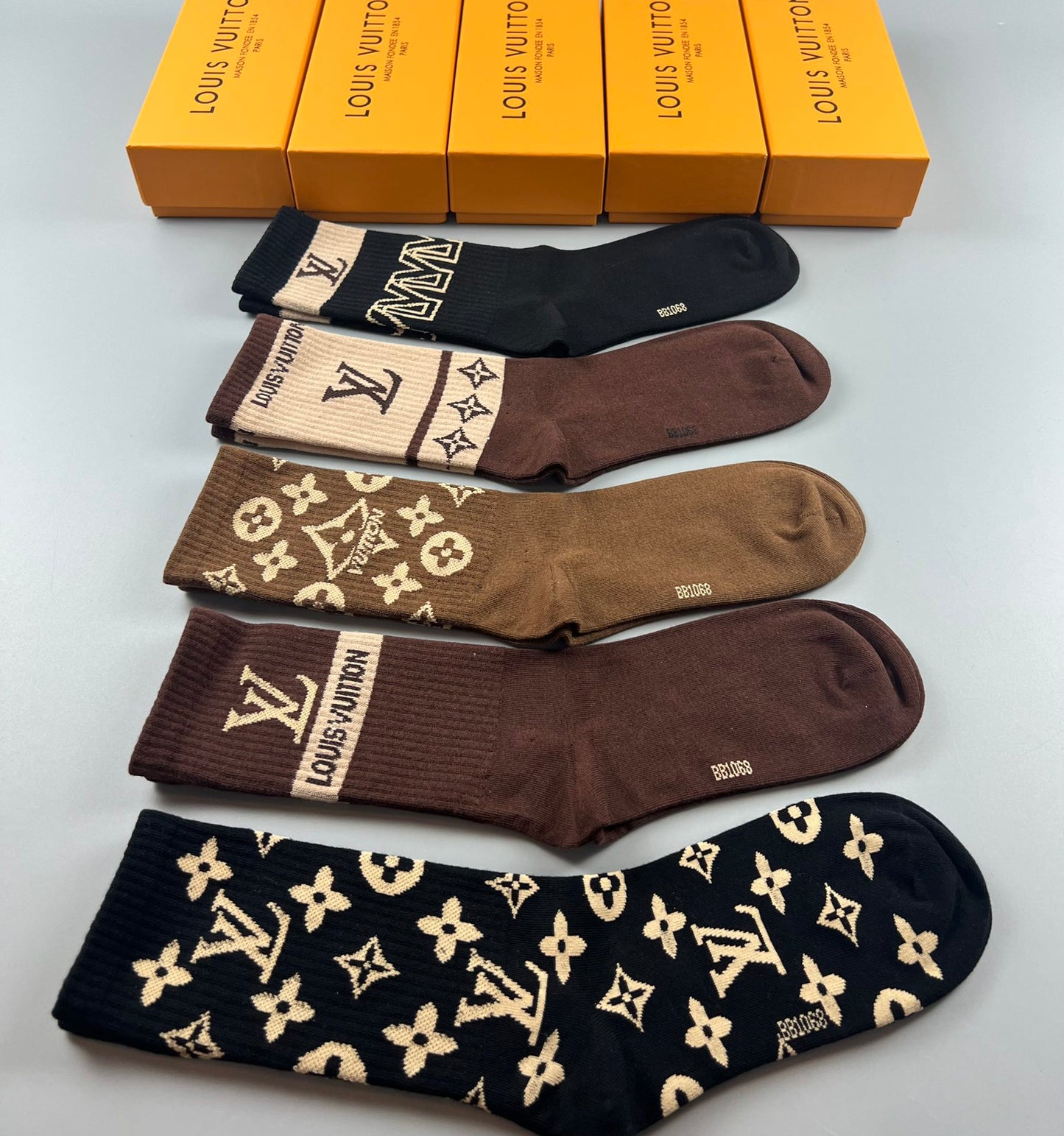 LV inspired Socks