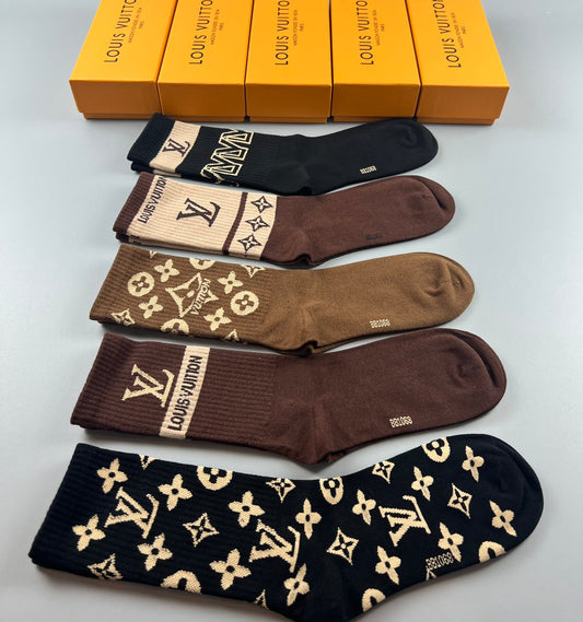 LV inspired Socks