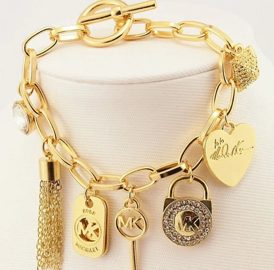 Michael kors inspired charm bracelet