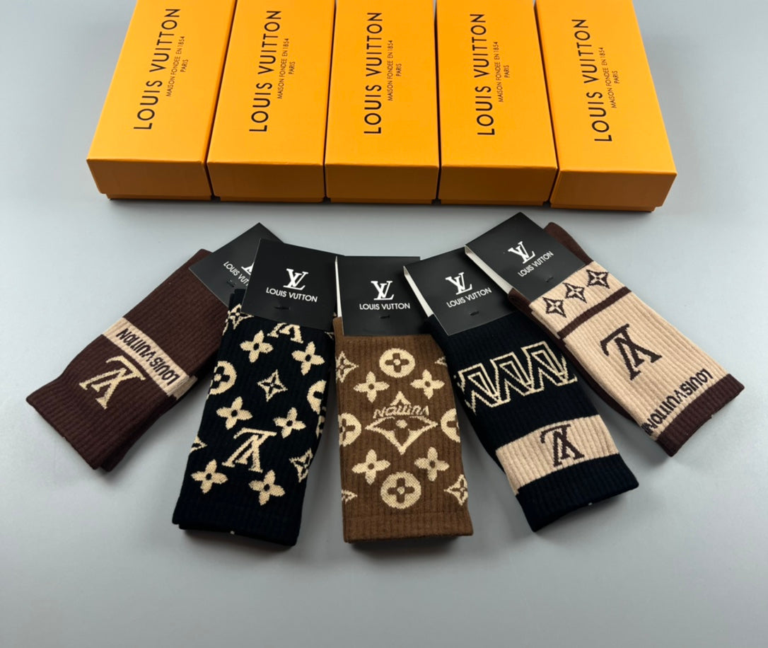 LV inspired Socks