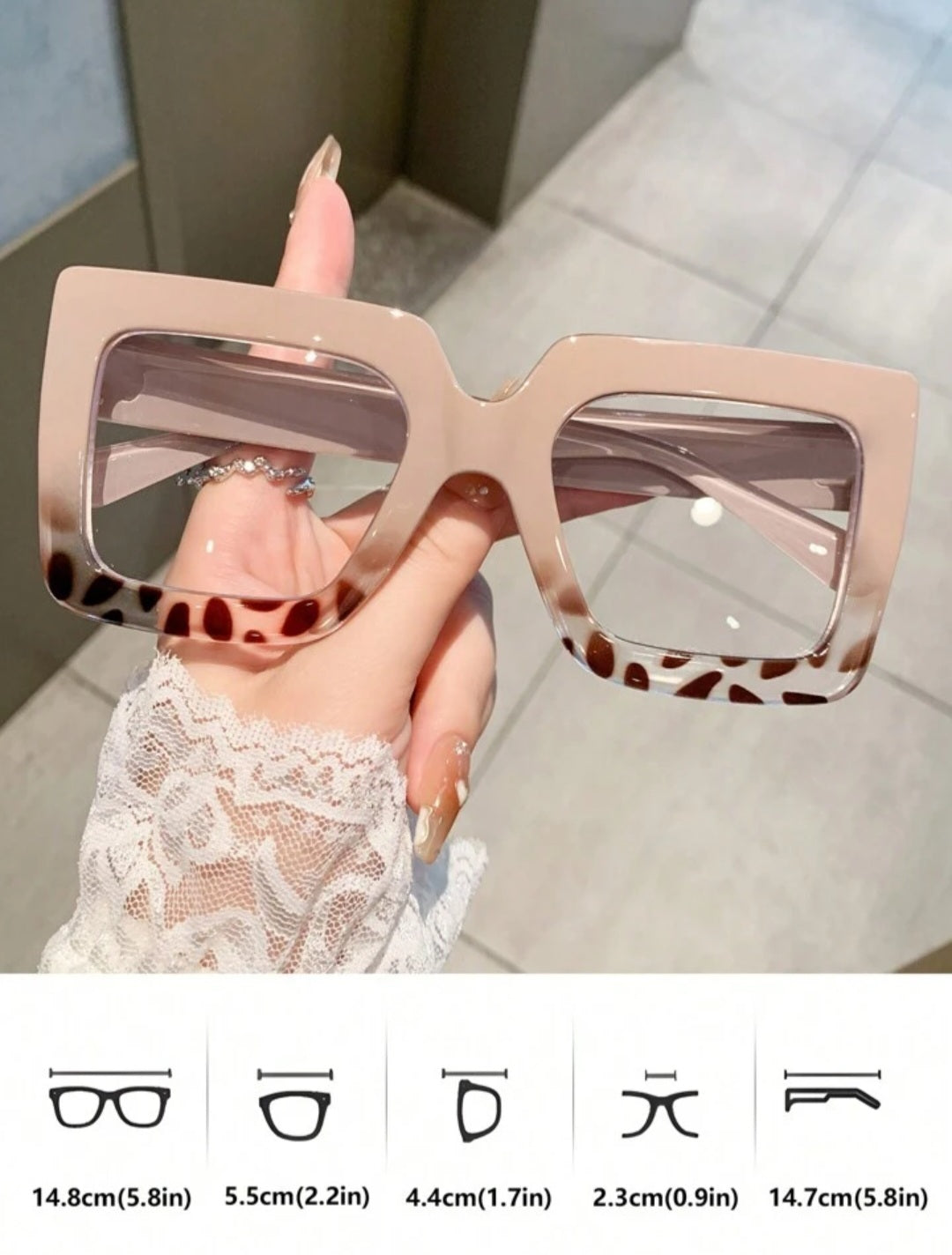 Oversized square Eyewear