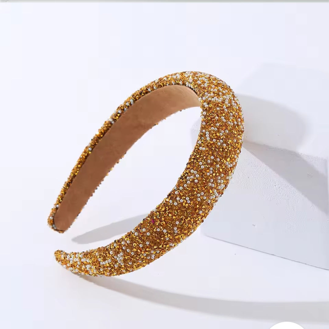 Glamour beaded and crystal headband