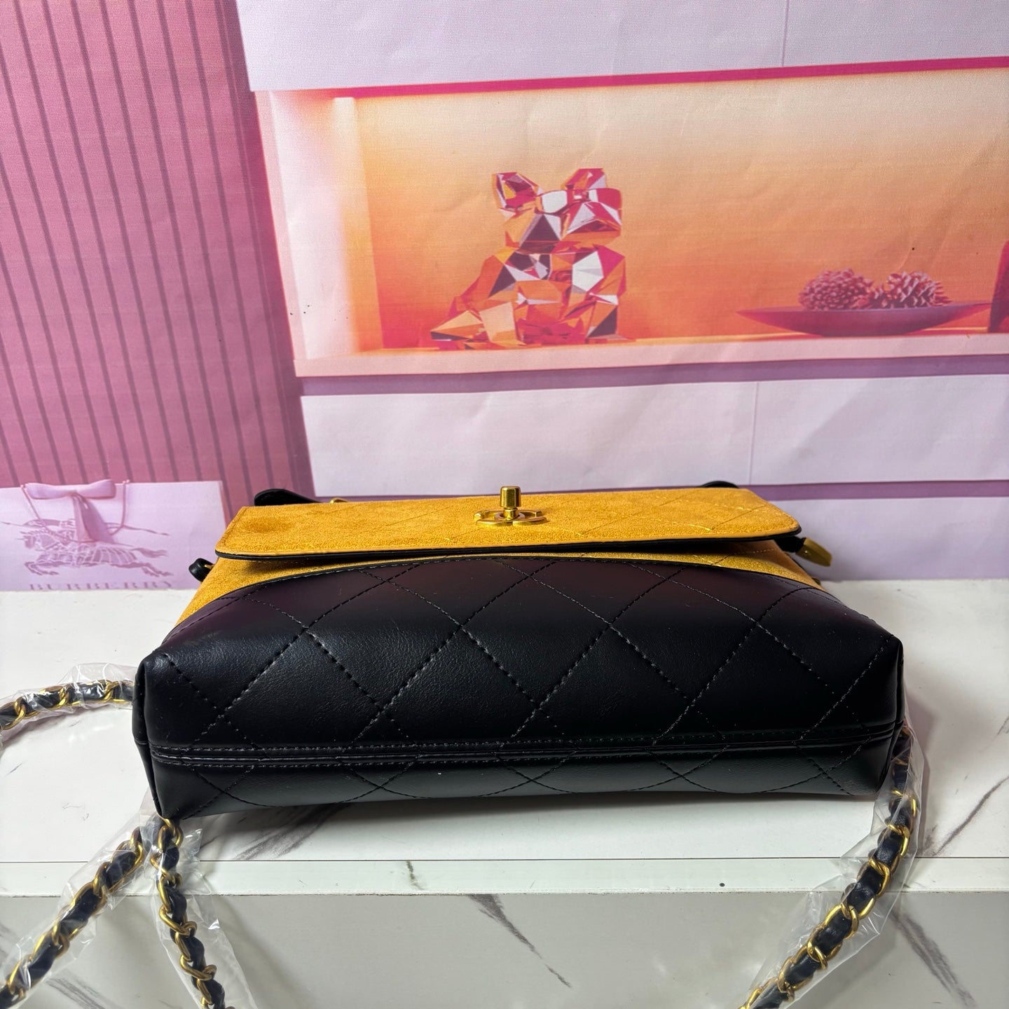 Chanel inspired Suade Handbag