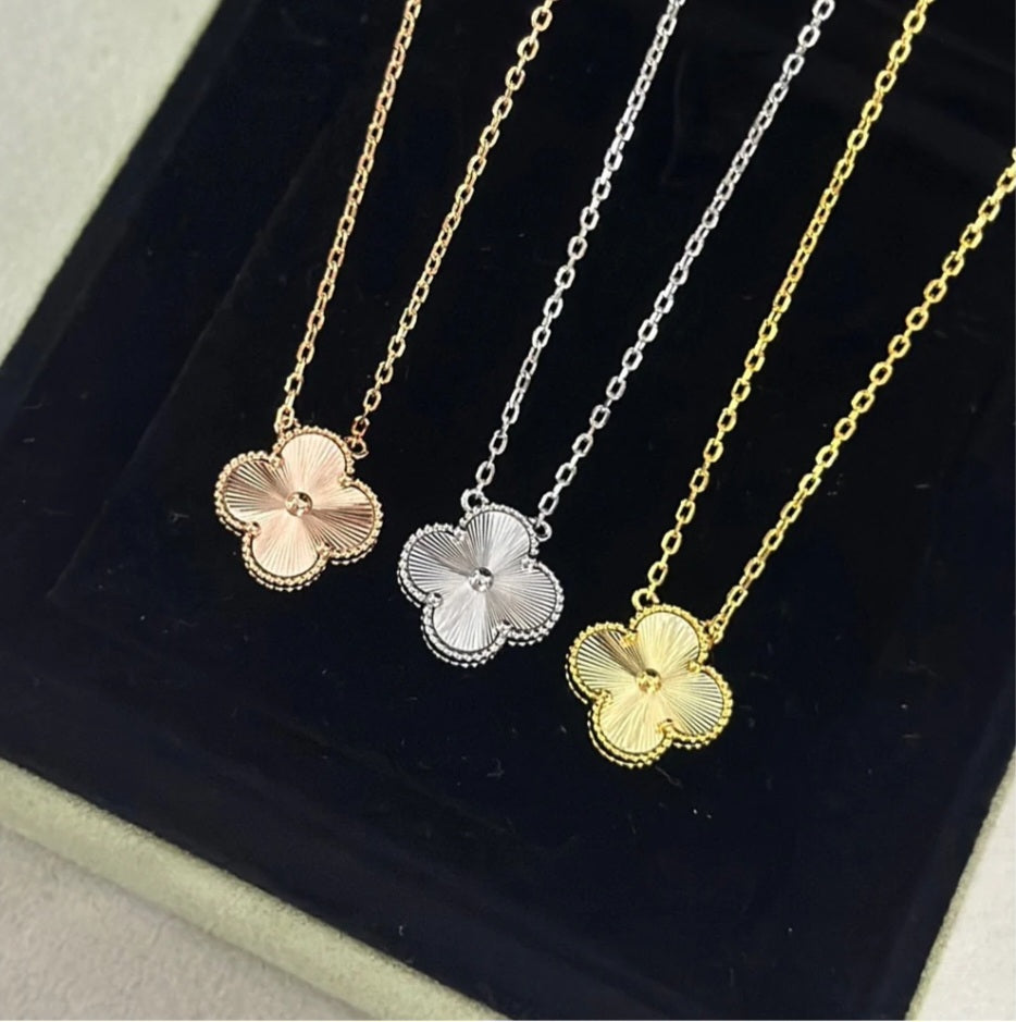 Van Cleef inspired Lazer Gold and Silver Jewelry Collection