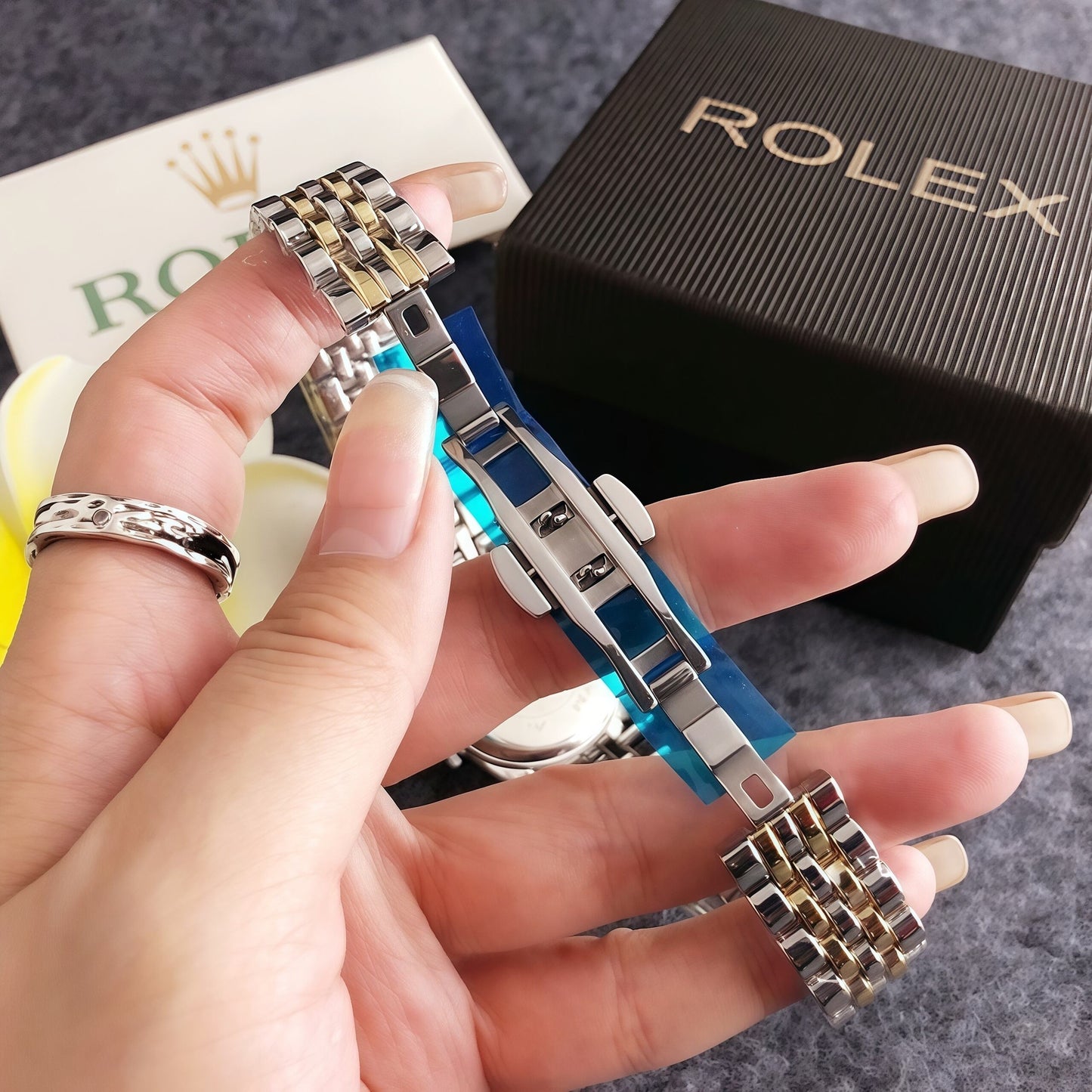 Rolex inspired women watch