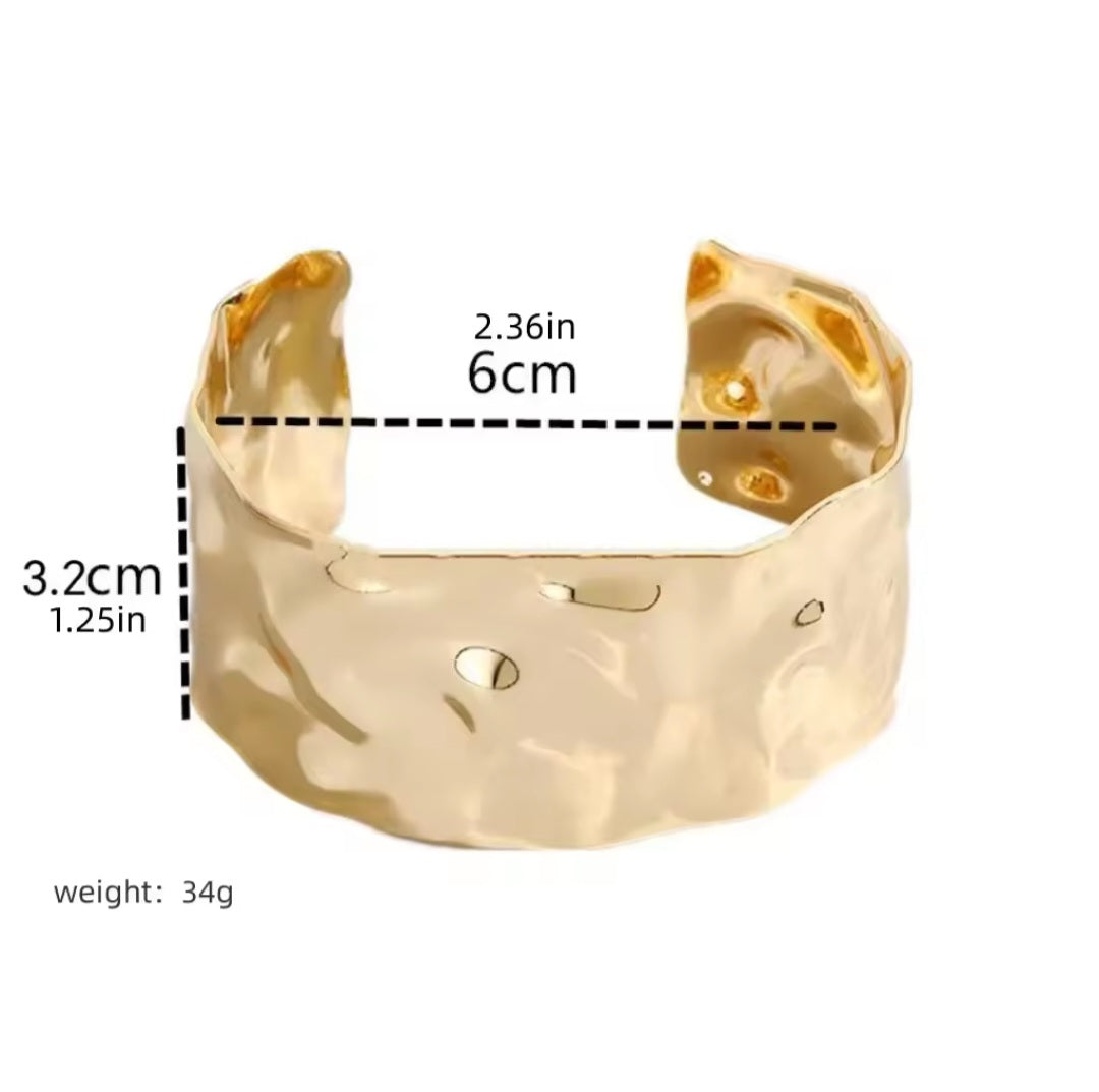 Stainless Steel Crush Cuff Bracelets