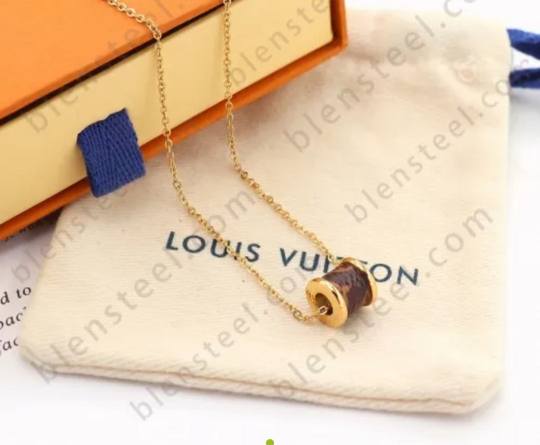 LV inspired necklace