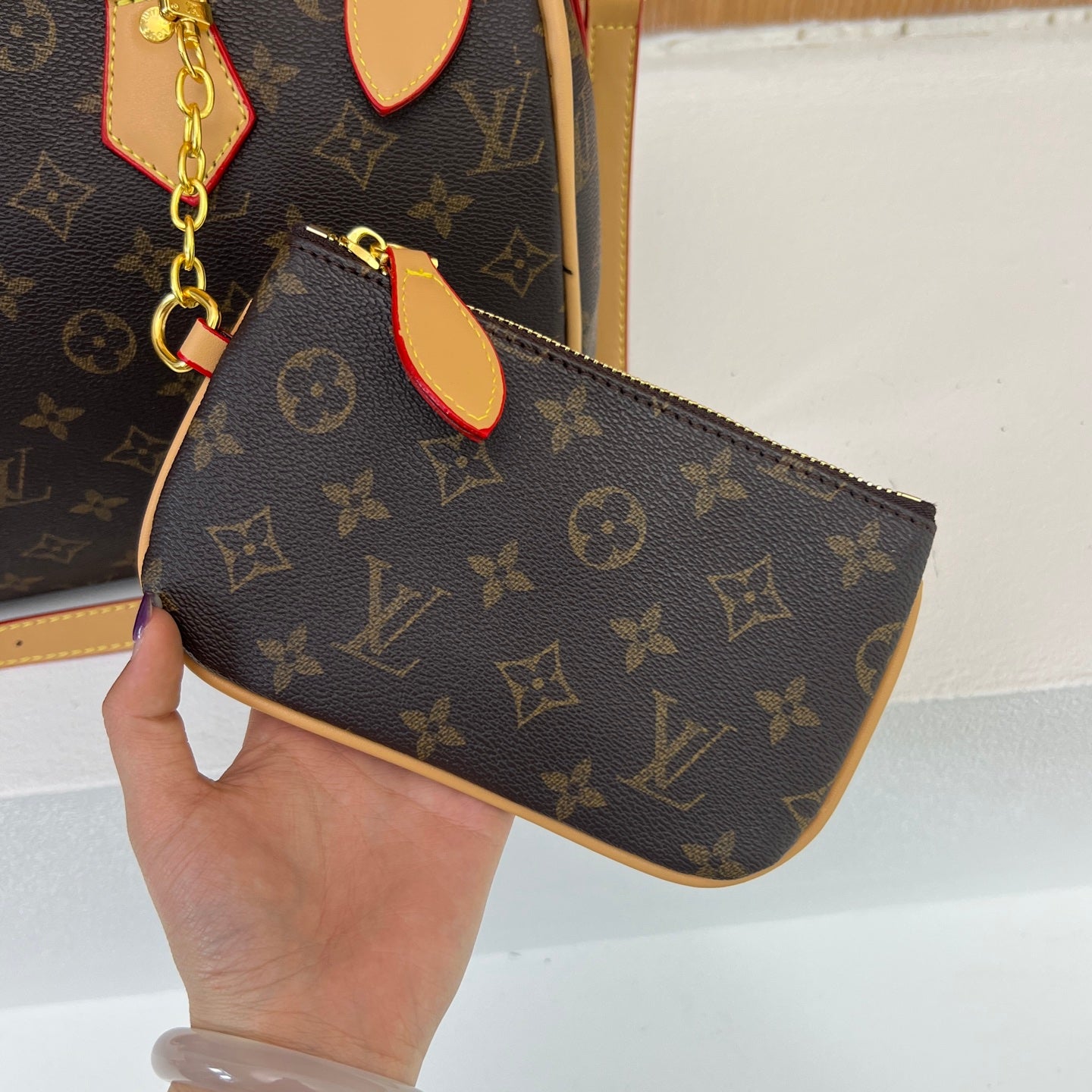 LV inspired Speedy Bags with pouch