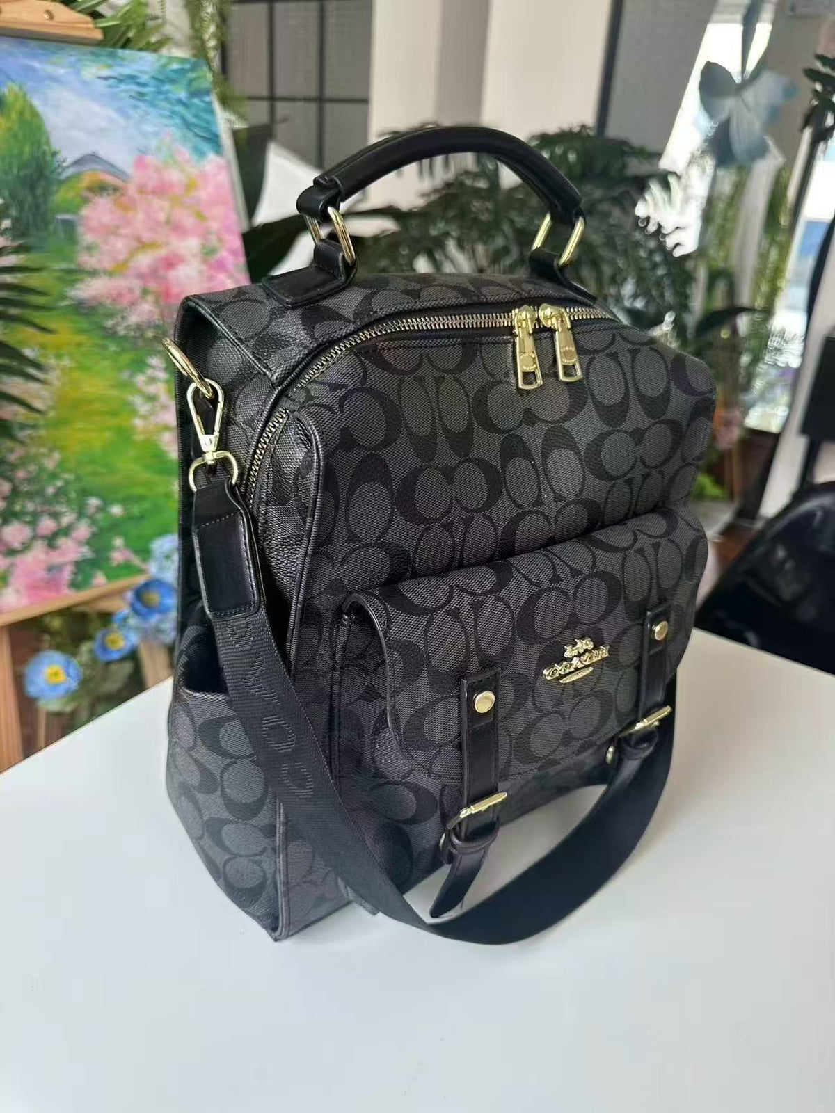 Coach inspired Backpack