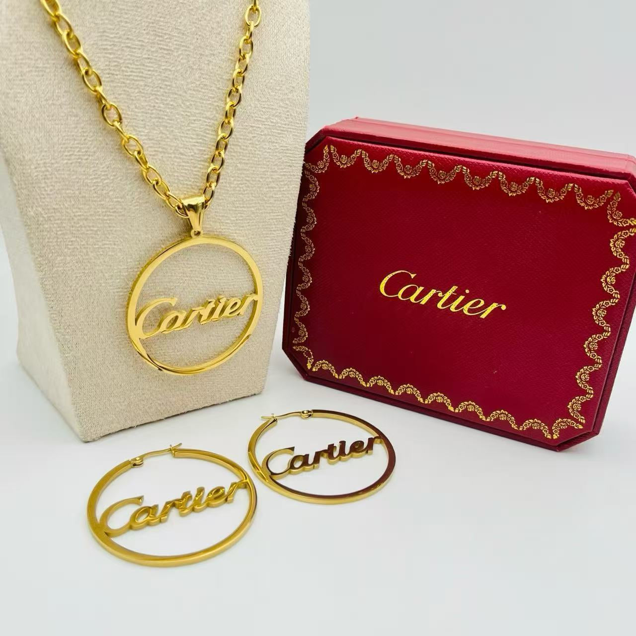 Cartier inspired Hoop Earrings