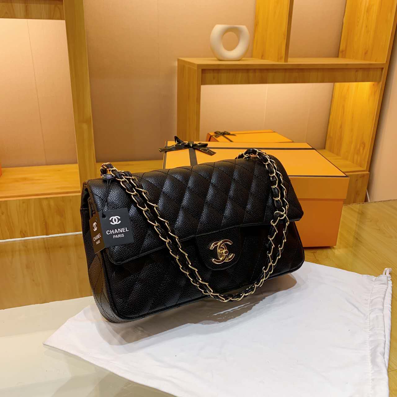 Chanel inspired quilted handbag