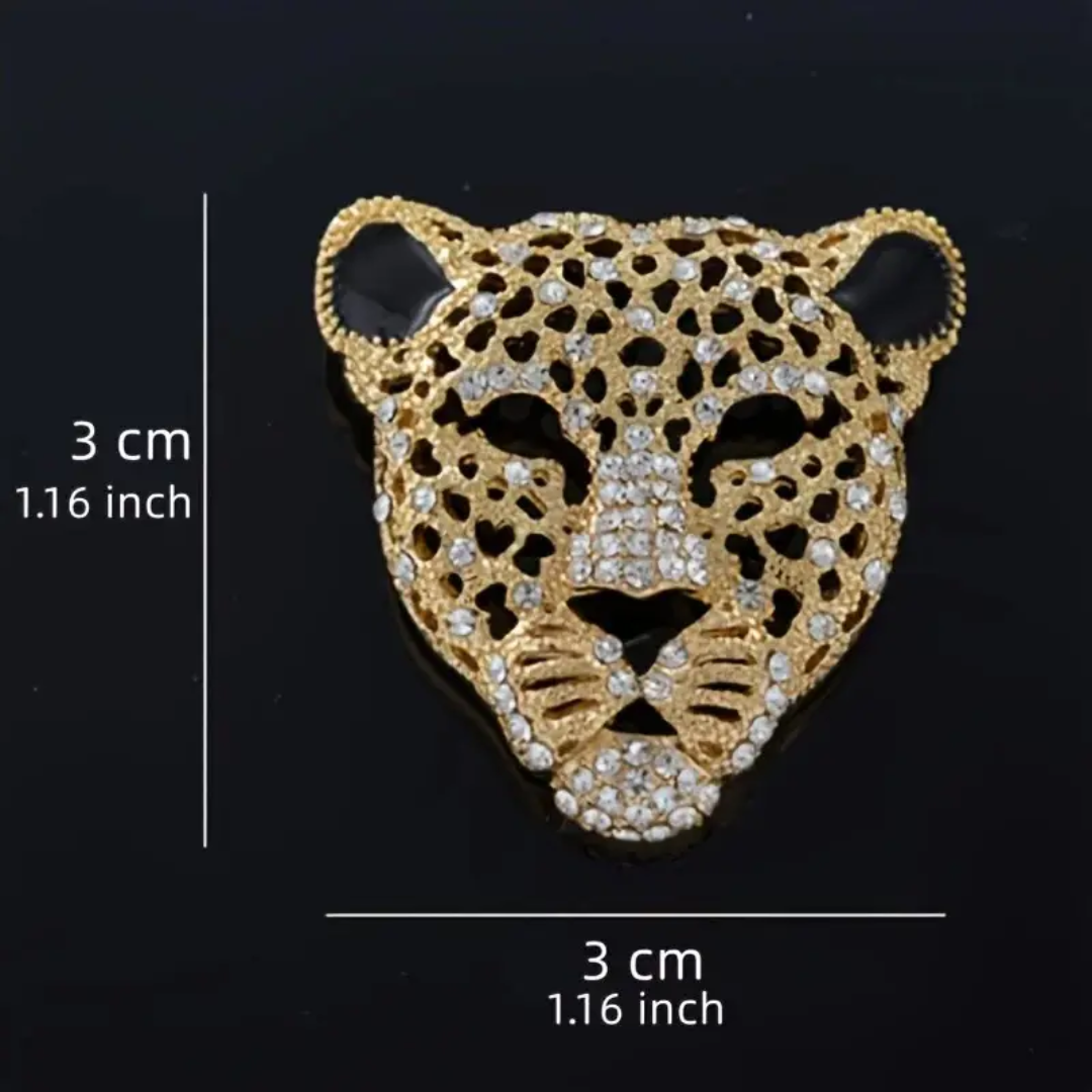 Panther Head Brooch