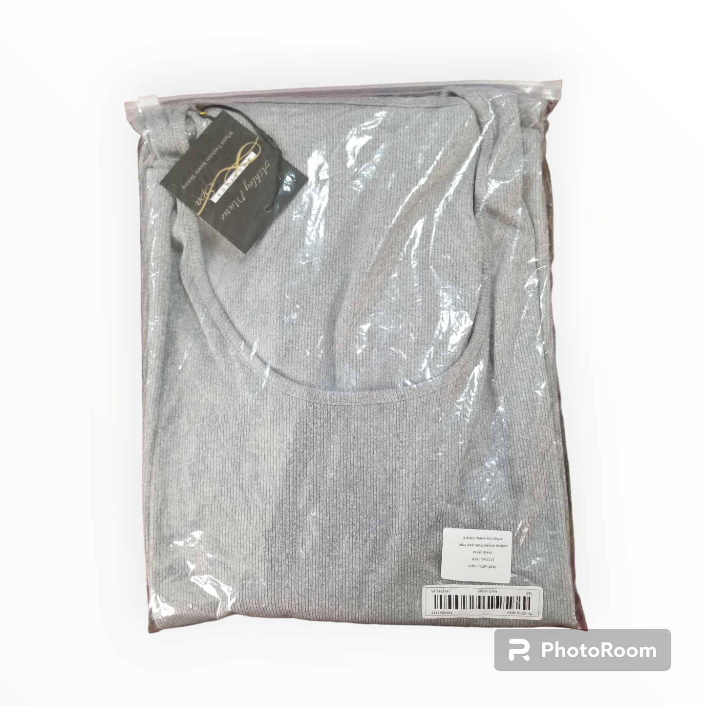 Plus size bodycon long sleeve maxi dress