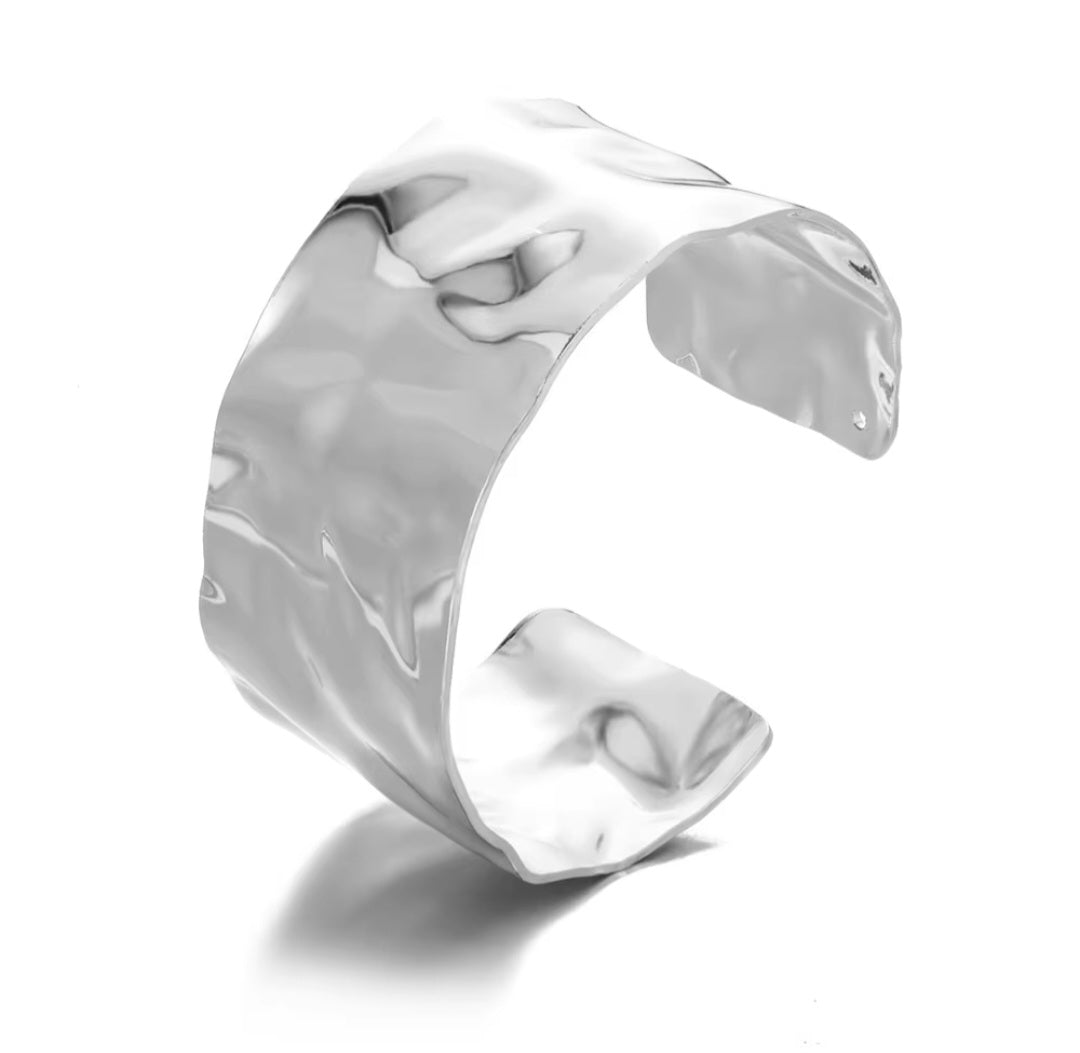 Stainless Steel Crush Cuff Bracelets