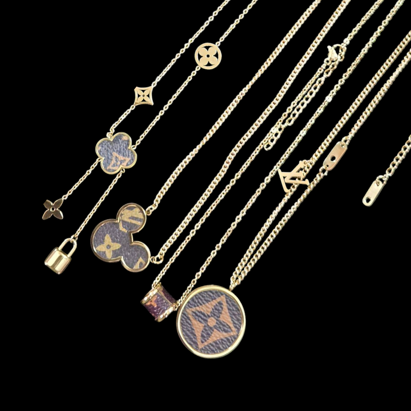 LV inspired necklace