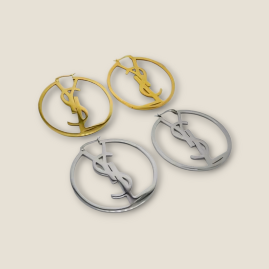 YSL inspired Hoop Earrings