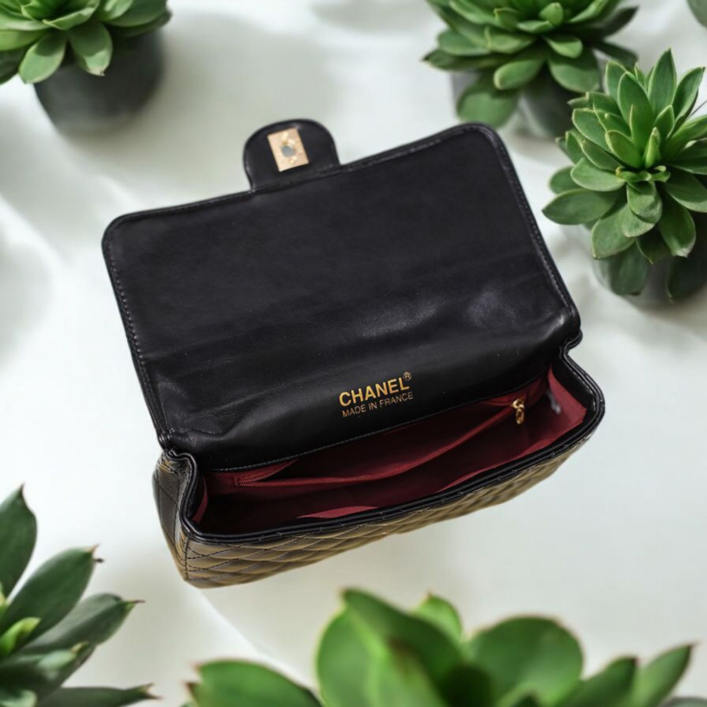 Chanel inspired quilted handbag