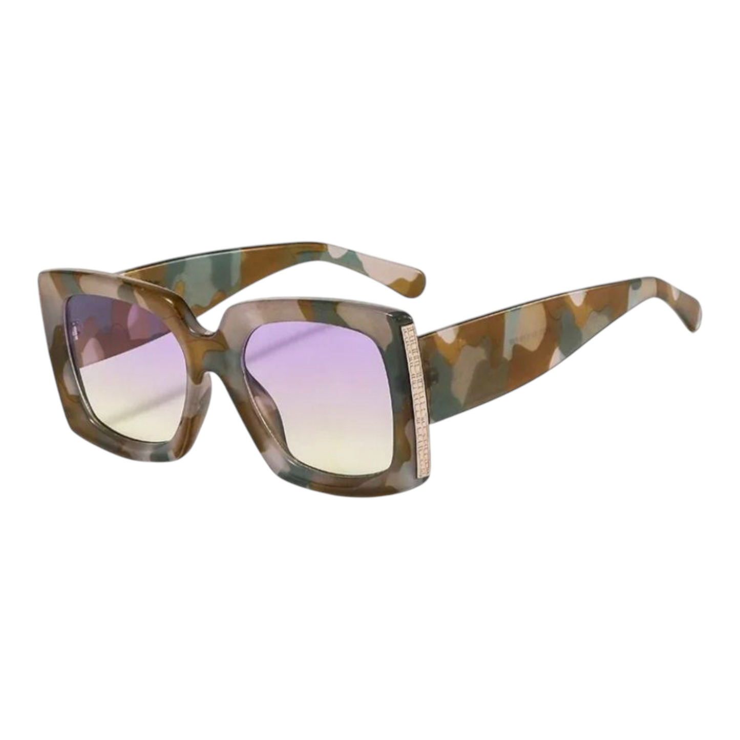 Camouflage Square Sunglasses