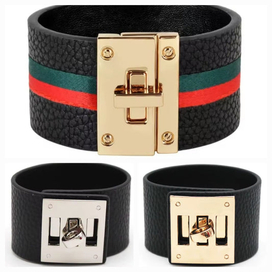 Luxury inspired cuff bracelet