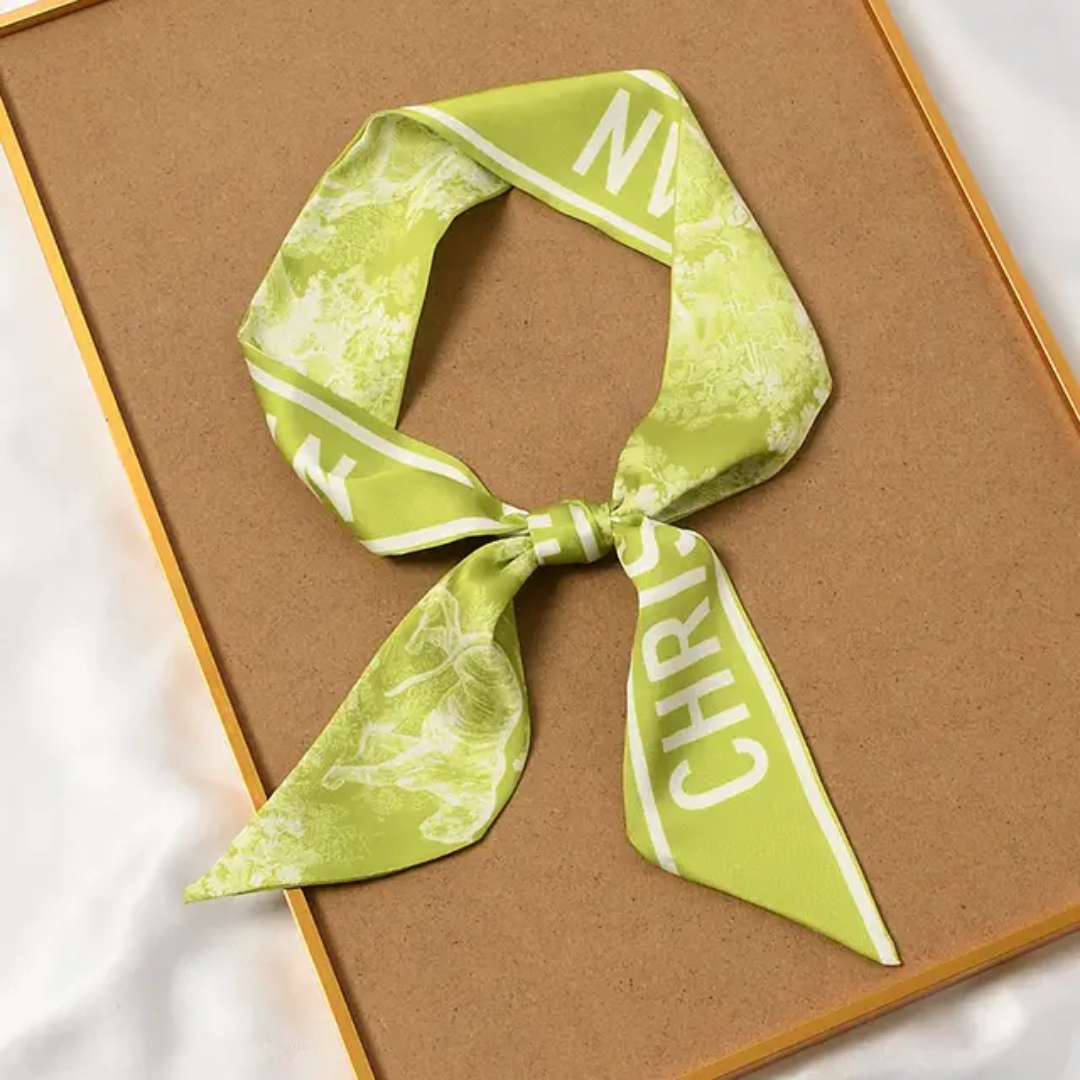 Christian Dior inspired Twill Ribbon Scarves