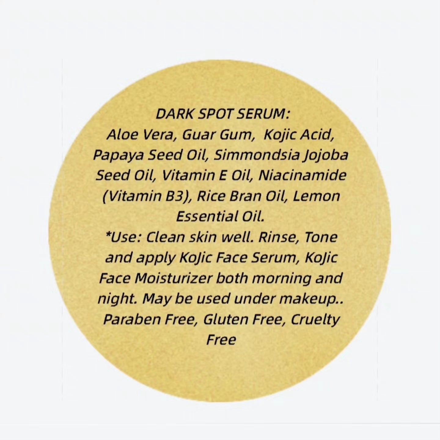 Kojic Dark spots serum