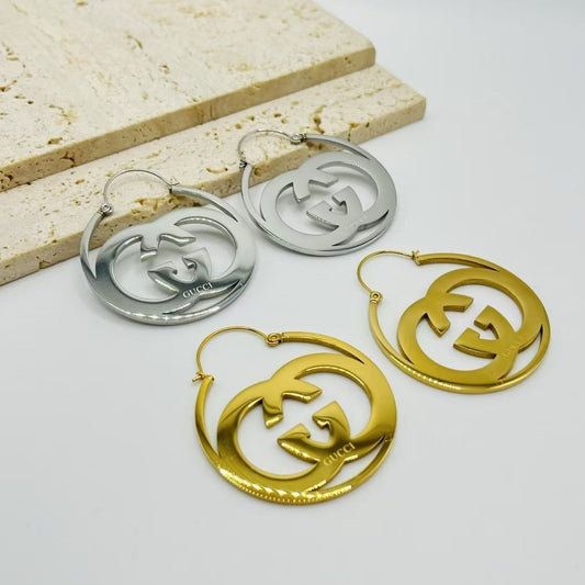 Gucci inspired Hoop Earrings