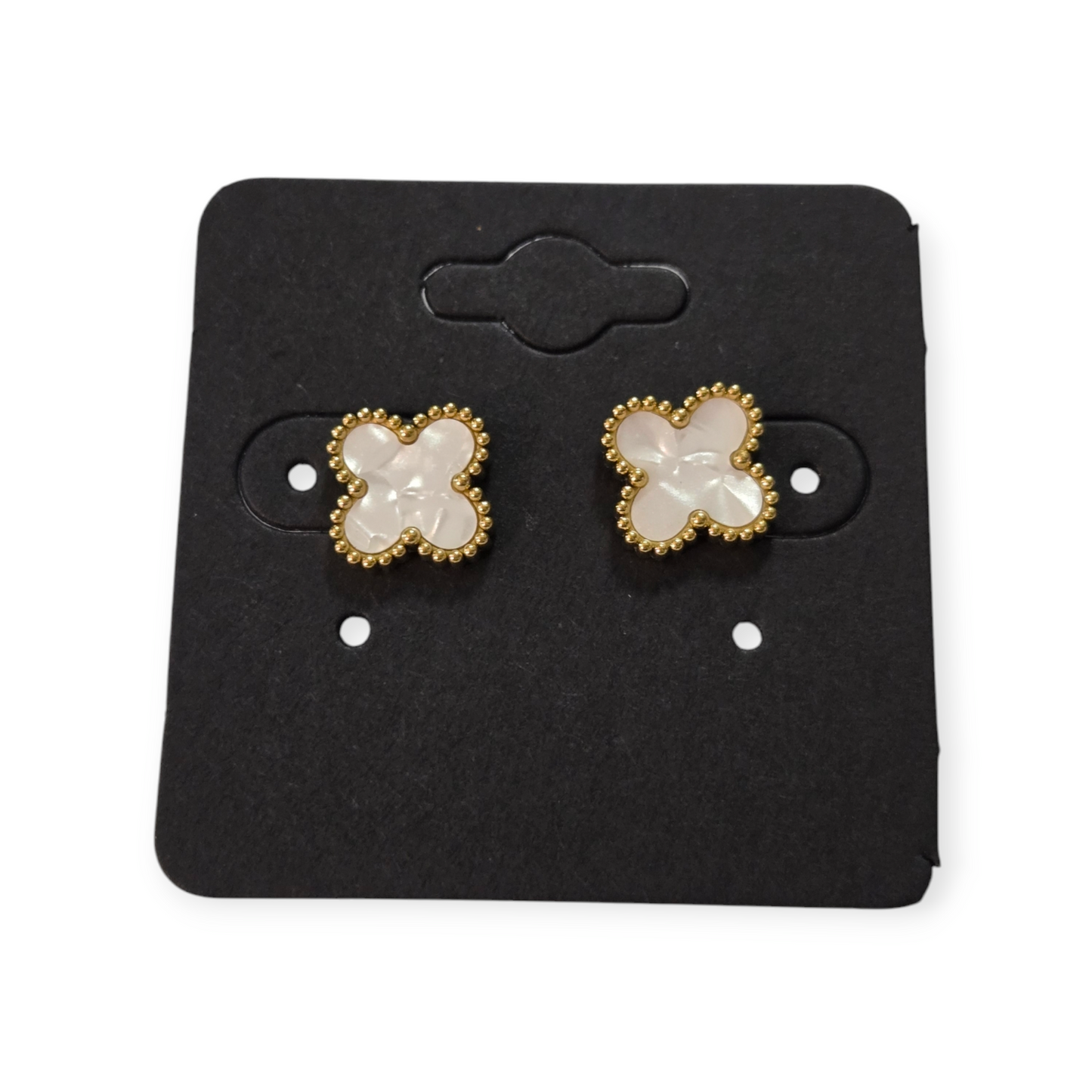 LV Inspired 4 Clover Earrings 9mm