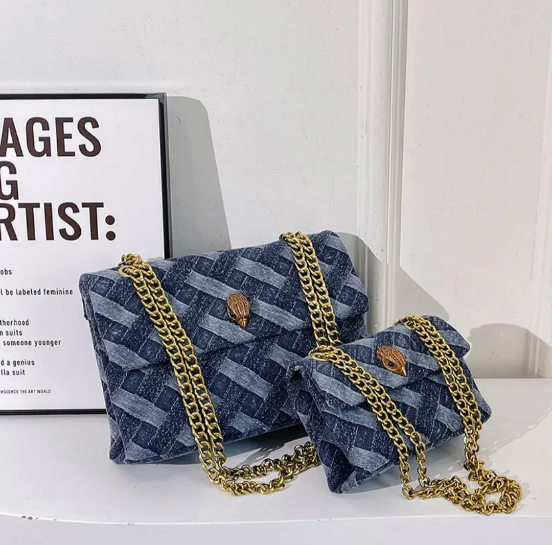 Kurt Geiger denim inspired handbag