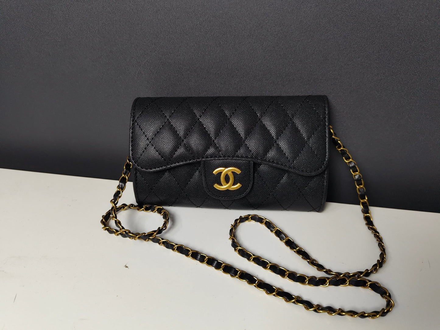 Chanel inspired quilted clutch
