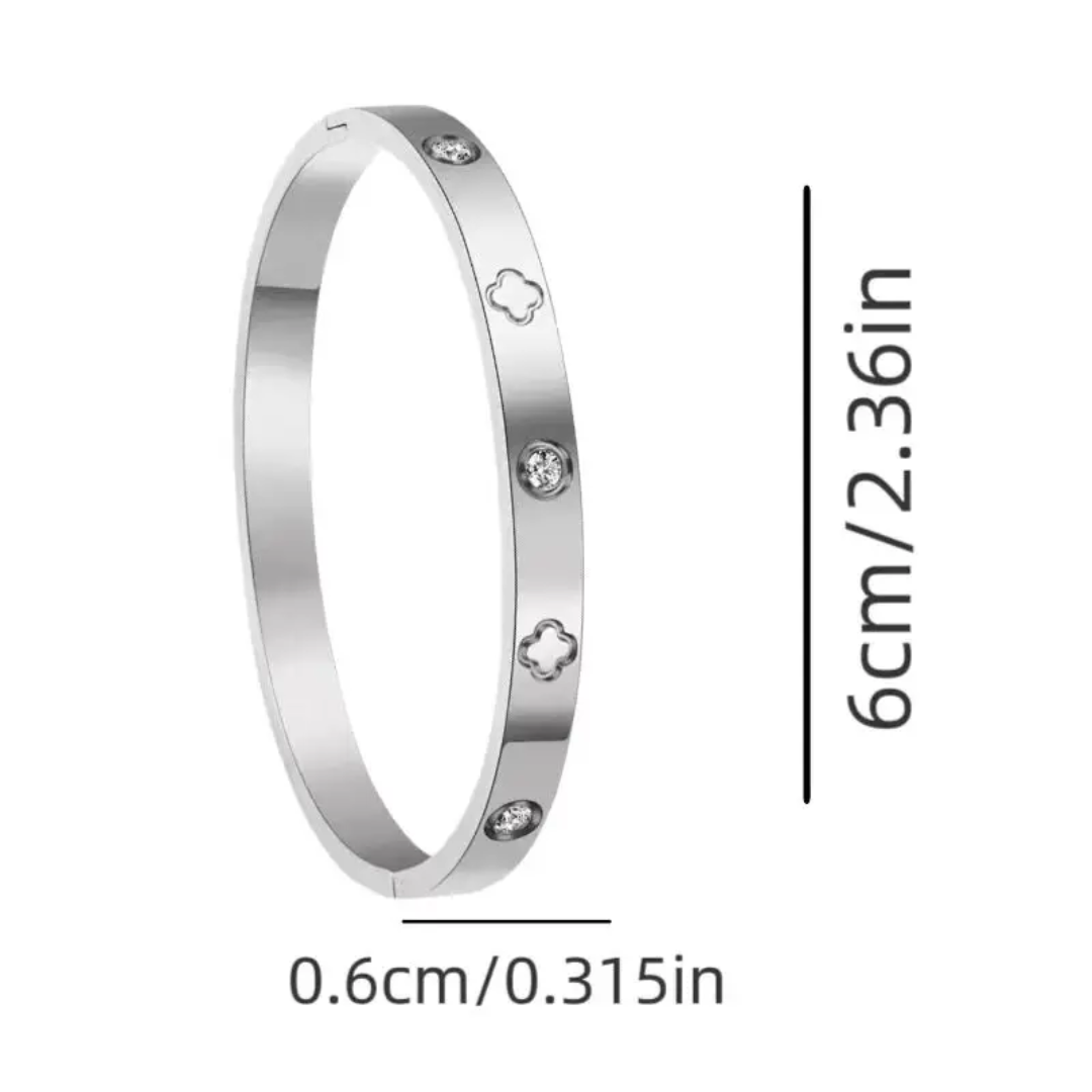 Van Cleef inspired Clover Bangles