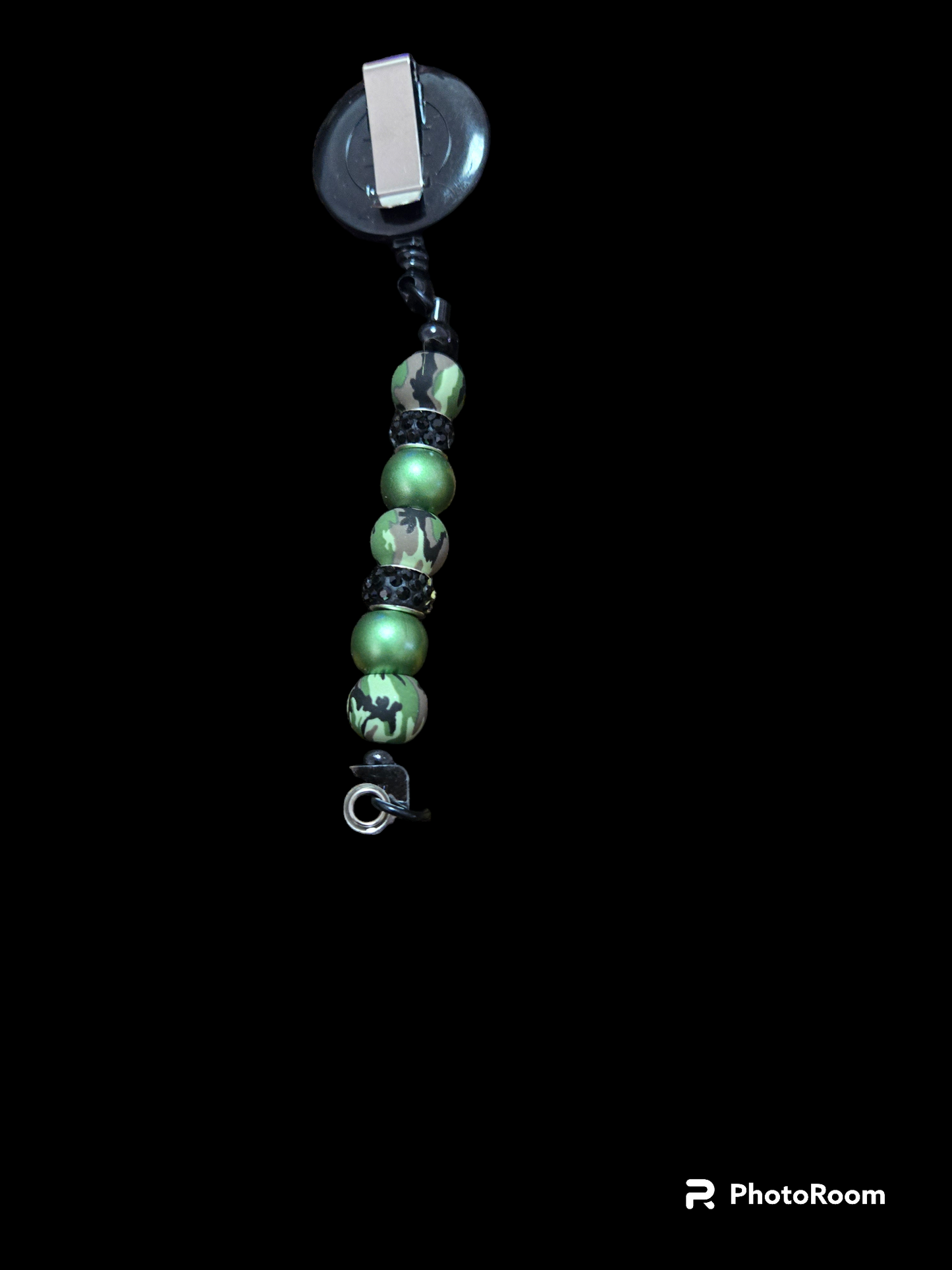 Custom Beaded Bar ID Badge Reel