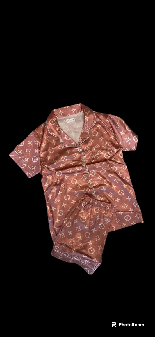 Lv Inspired pajamas short set