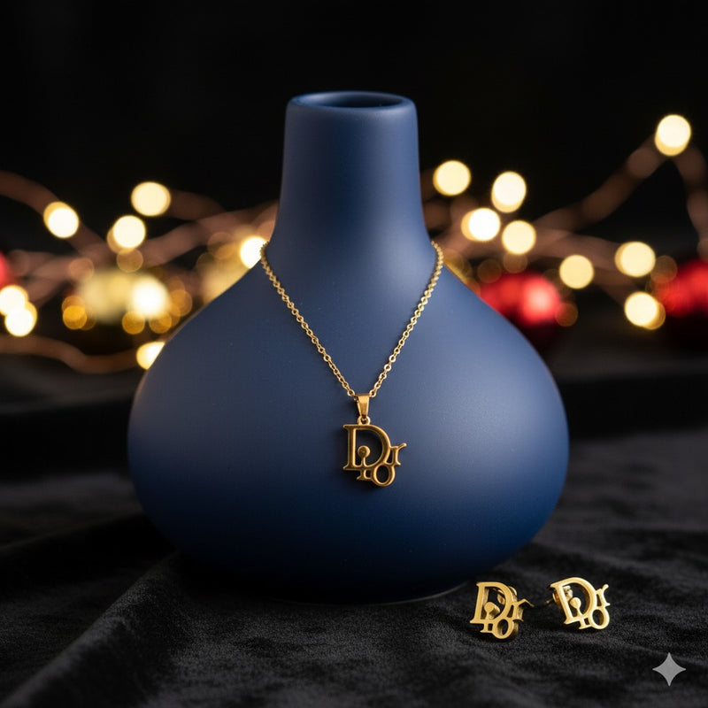 Christian Dior inspired Necklace and Earrings