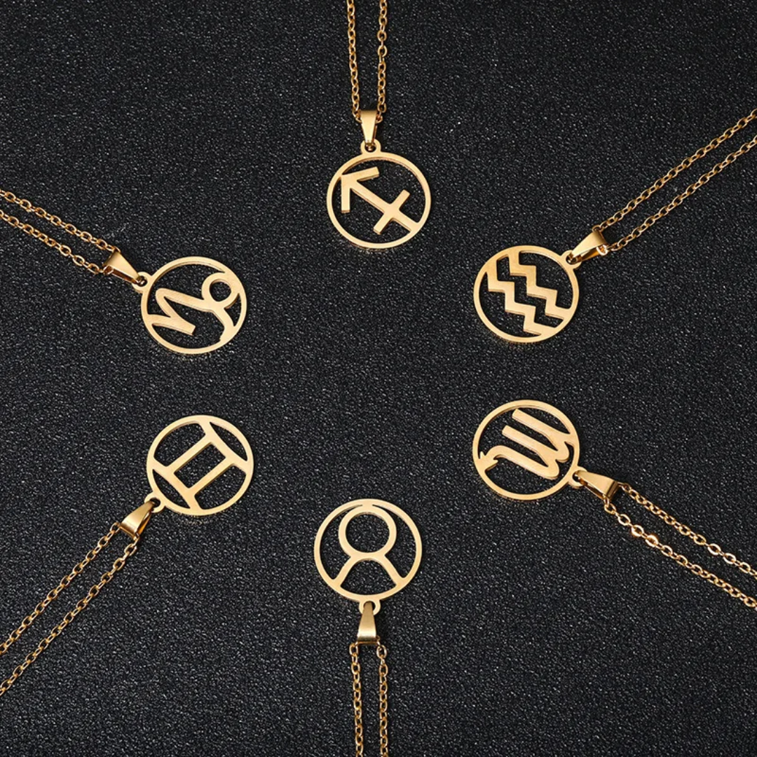 Gold Zodiac Sign Necklace
