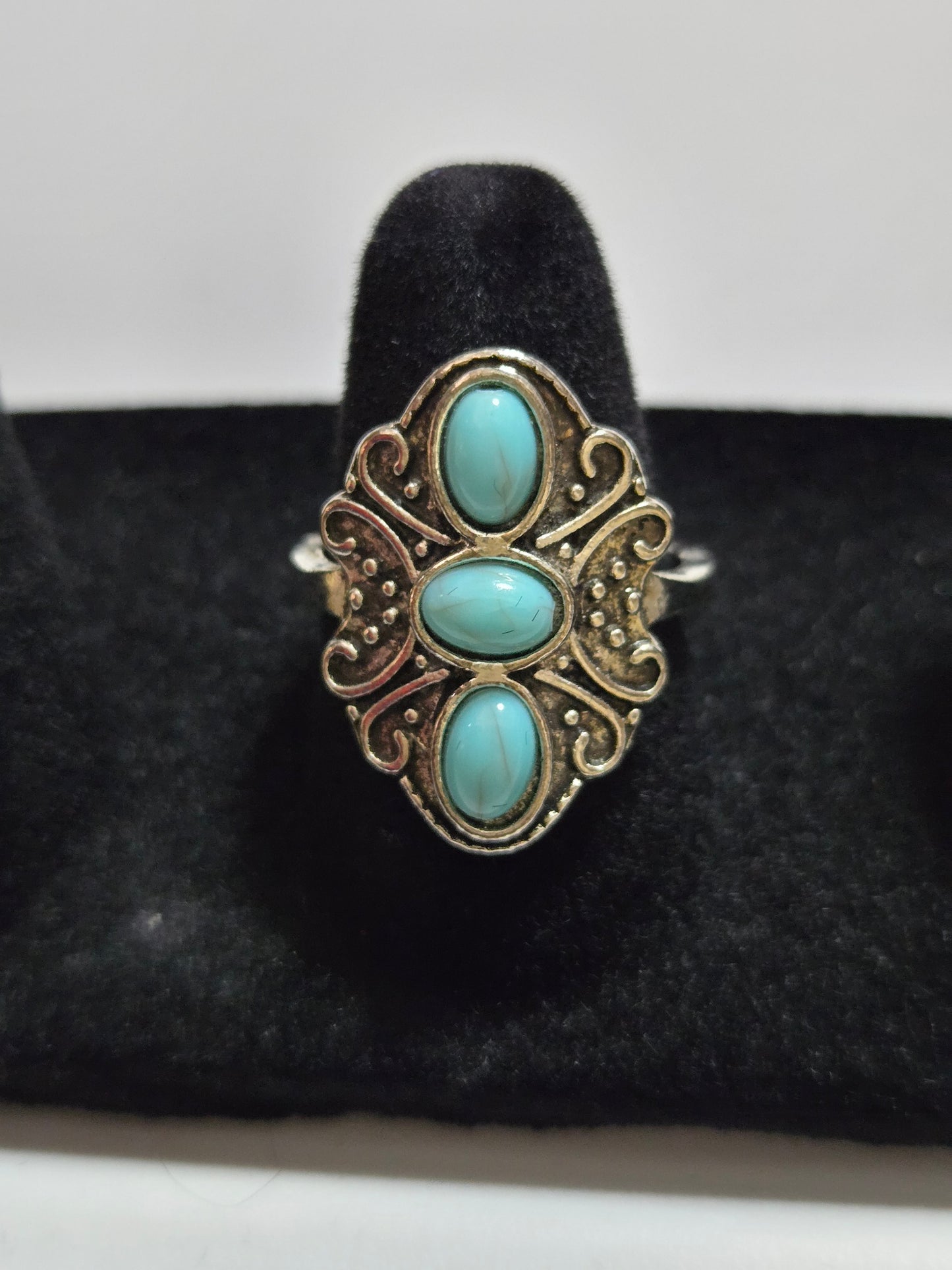 Boho Vintage inspire Turquoise Rings