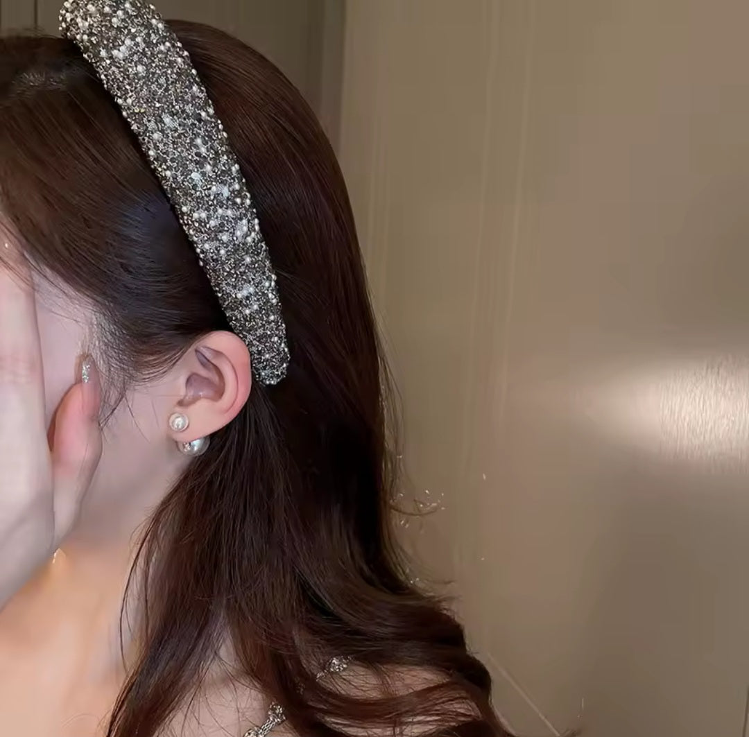Glamour beaded and crystal headband