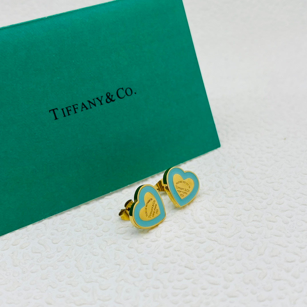 Tiffany inspired Heart Shape Earrings