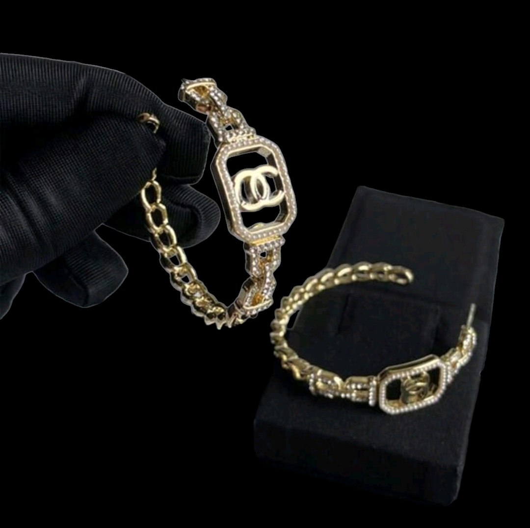 Chanel inspired Hoop Earrings