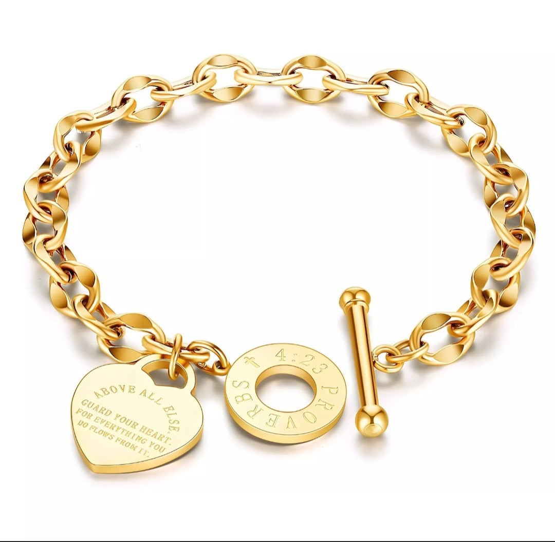 Heart Bracelet and Necklace