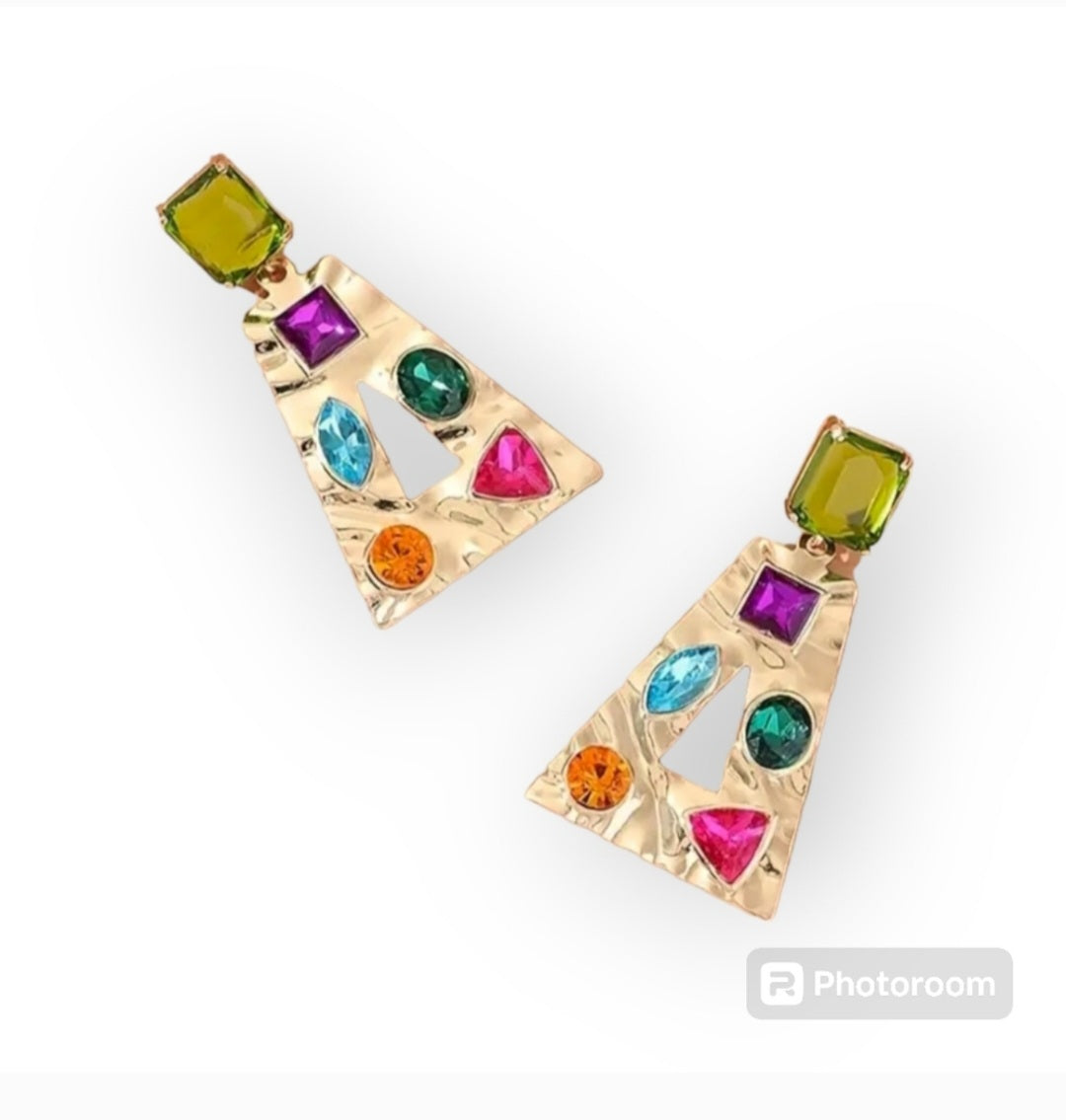 Geometric Drop Dangle Earrings