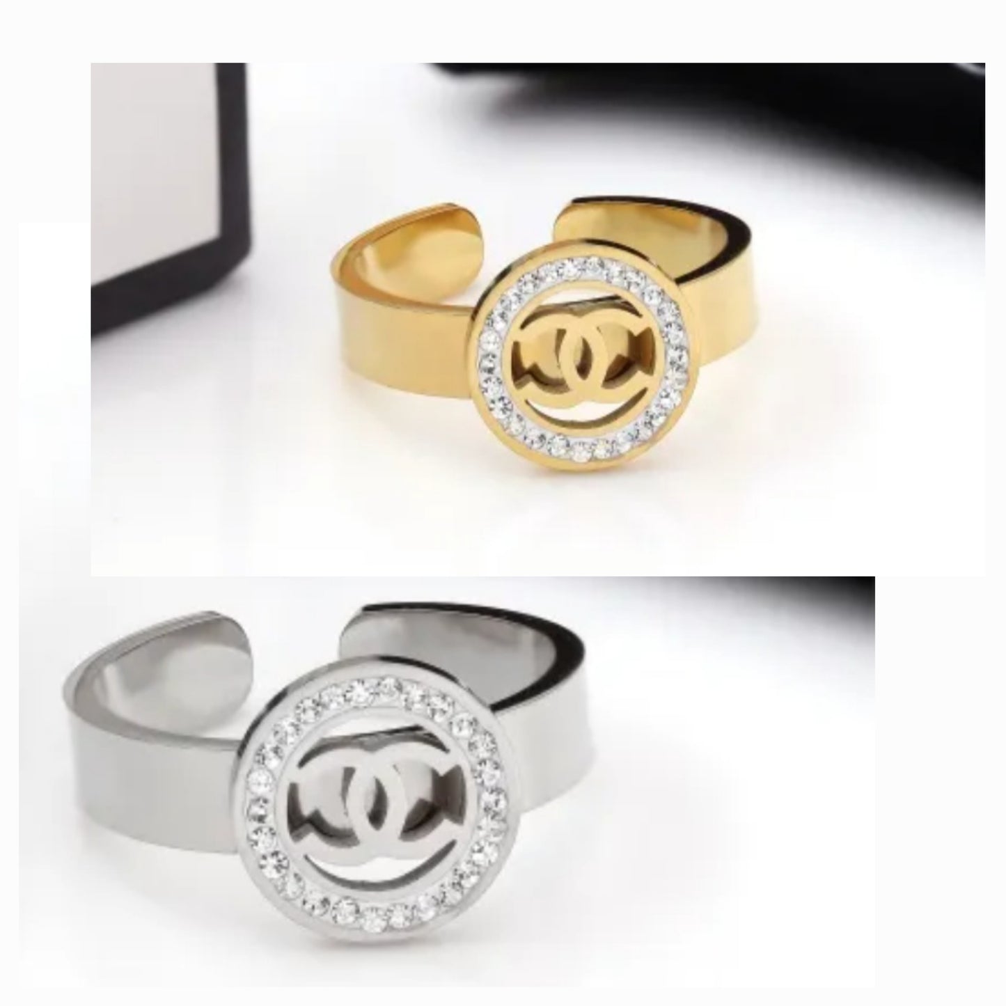 Chanel inspired rings